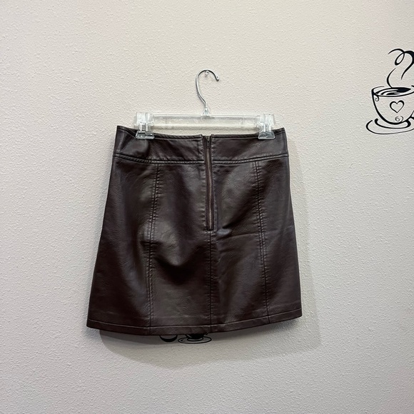 Free people, leather skirt. #204 - Picture 6 of 6